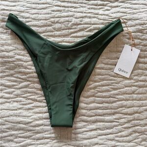 Quince Olive Green High-Cut Bikini Bottom